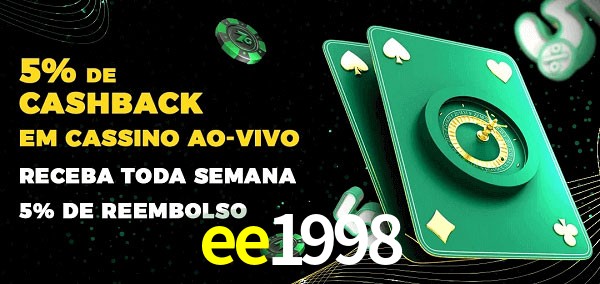 Promoções do cassino ao Vivo ee1998
